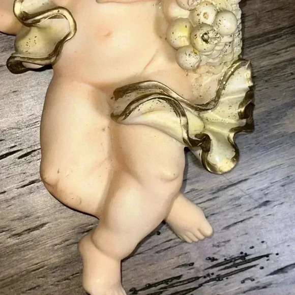Angels Set of 2 Cherub Resin VINTAGE Wall Hanging Home Accent Decor Plaques - Picture 10 of 16